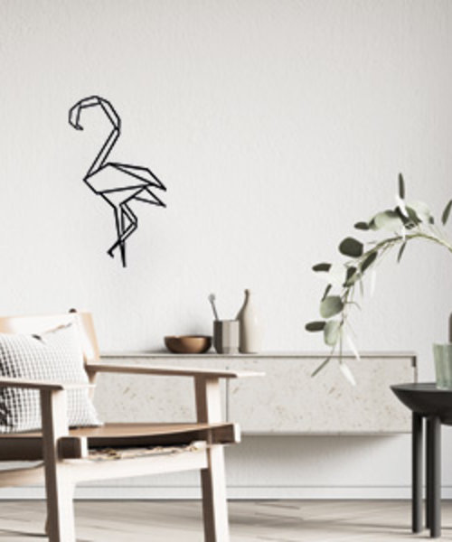 Casa Sentir Wanddecoratie - Origami - Flamingo