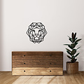Casa Sentir Wanddecoratie - Geometrische Leeuw - Zwart