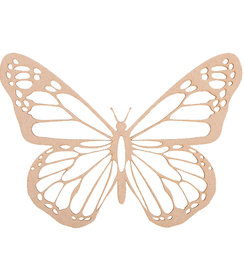 Wanddecoratie - Vlinder Monarch - Naturel