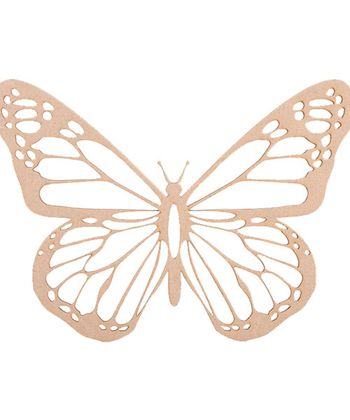 Casa Sentir Wanddecoratie - Vlinder Monarch - Naturel