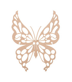Wanddecoratie - Vlinder Ruddy - Naturel