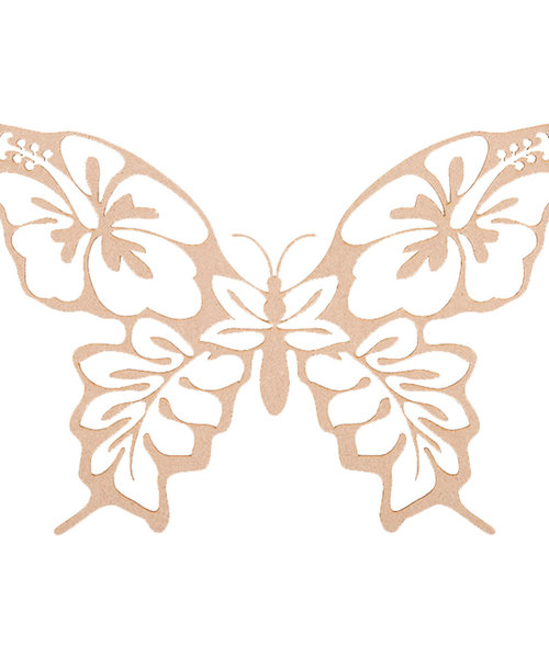 Casa Sentir Wanddecoratie - Vlinder Flower - Naturel