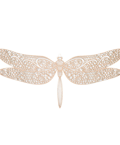 Casa Sentir Wanddecoratie - Libelle - Naturel