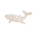 Casa Sentir Wanddecoratie - Geometrische walvis - Naturel