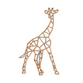 Casa Sentir Wanddecoratie - Geometrische Giraffe - Naturel