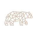Casa Sentir Wanddecoratie - Geometrische beer - Naturel