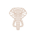 Casa Sentir Wanddecoratie - Geometrische Olifant - Naturel