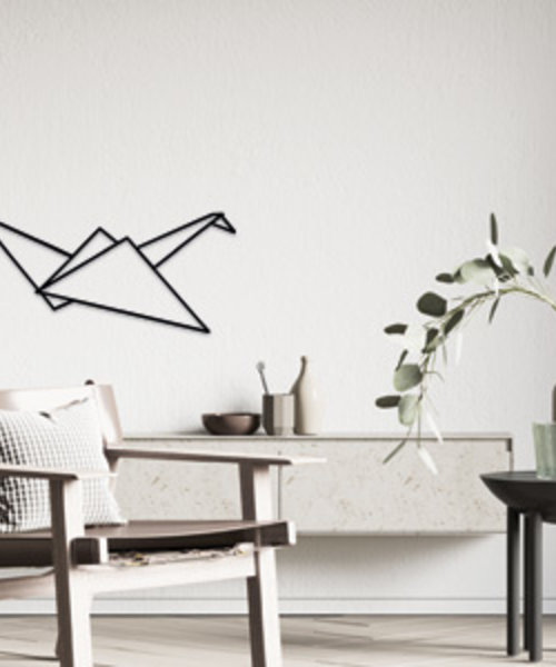 Casa Sentir Wanddecoratie - Origami - Zwaan vliegend