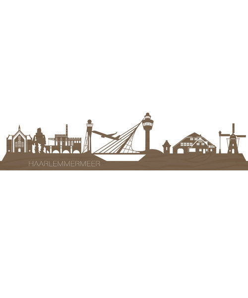 Casa Sentir Wandecoratie - Skyline Haarlemmermeer  - Naturel