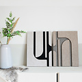 Casa Sentir Wanddecoratie Felto Abstract - Taupe&Sand