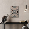 Casa Sentir Wanddecoratie Felto Hex - Taupe&Sand
