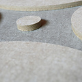 Casa Sentir Wanddecoratie Felto Hex - Taupe&Sand