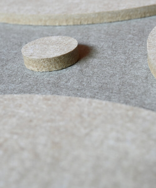 Casa Sentir Wanddecoratie Felto Hex - Taupe&Sand