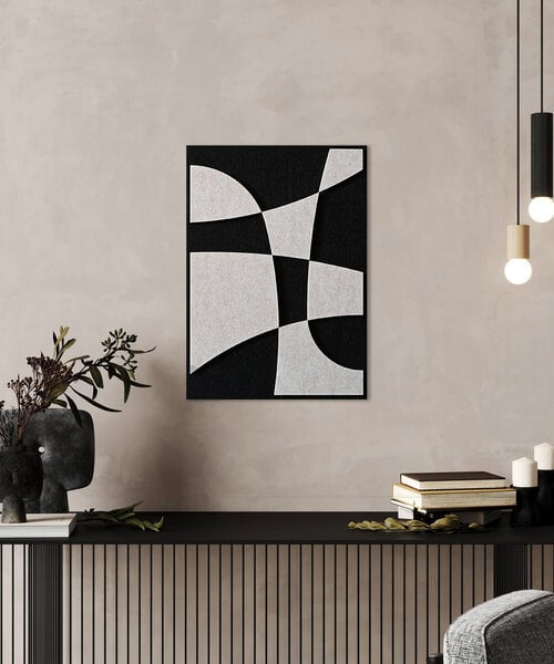 Casa Sentir Wanddecoratie Felto Rex - Black&White