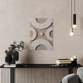 Casa Sentir Wanddecoratie Felto Hex - Sand&White