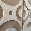 Casa Sentir Wanddecoratie Felto Hex - Sand&White