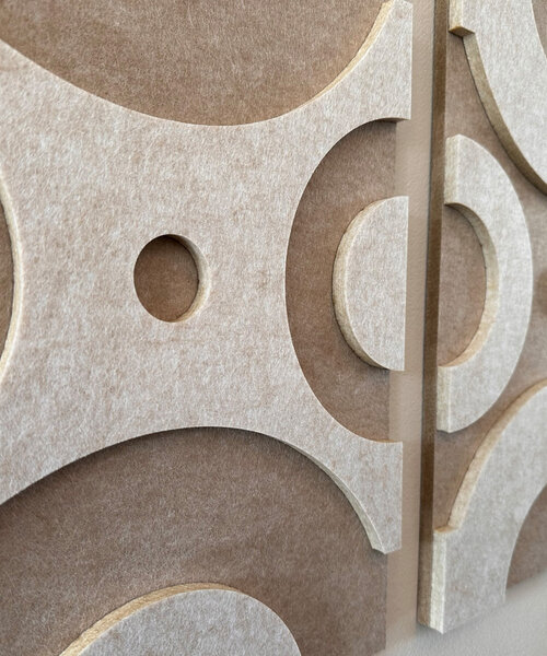 Casa Sentir Wanddecoratie Felto Hex - Sand&White