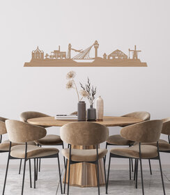 Wandecoratie - Skyline Haarlemmermeer - Dik Trom - Naturel