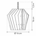 Van Tjalle en Jasper Mini-spot  Hanglamp in 4 kleuren