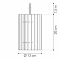 Van Tjalle en Jasper Zylinder hanglamp E14 in 4 kleuren