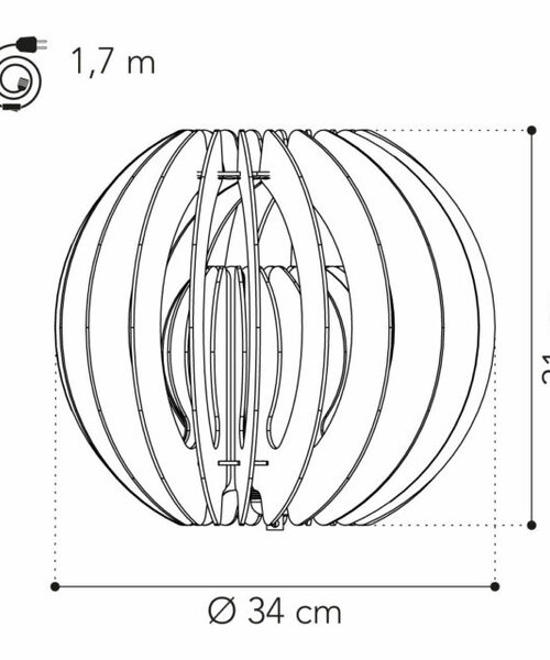 Van Tjalle en Jasper William Shakesphere vloerlamp  E27 in 4 kleuren