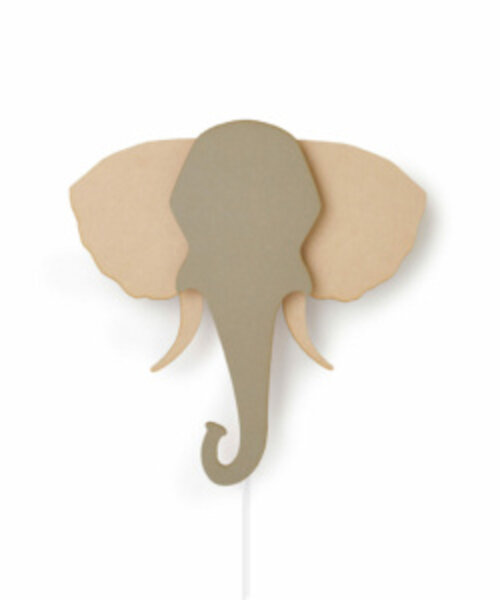 Van Tjalle en Jasper Dieren muurlamp - Olifant