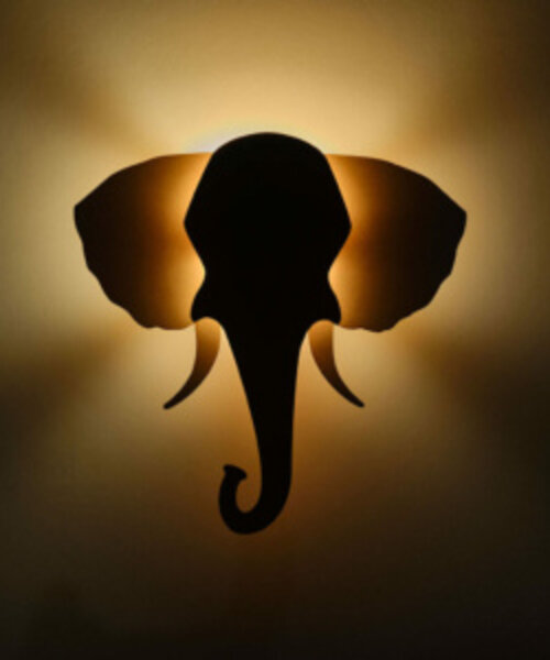 Van Tjalle en Jasper Dieren muurlamp - Olifant