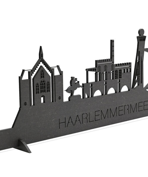 Casa Sentir Wandecoratie - Skyline Haarlemmermeer - Dik Trom - Zwart
