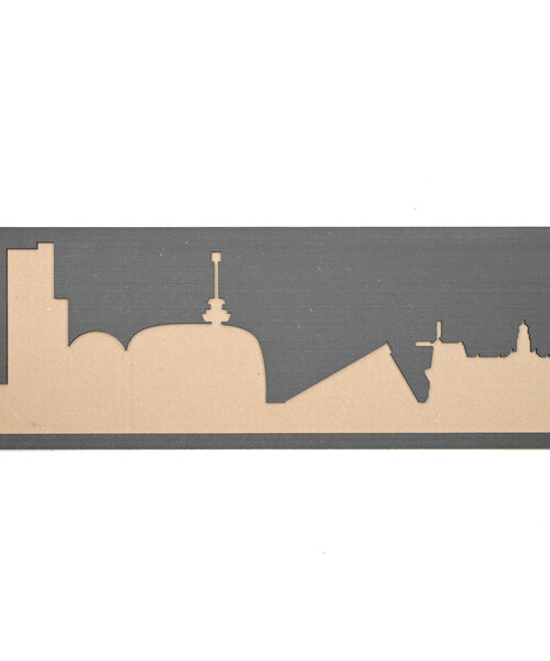 Casa Sentir Wandecoratie - Skyline Rotterdam - Zwart