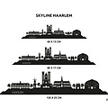 Casa Sentir Wandecoratie - Skyline Haarlem - Zwart