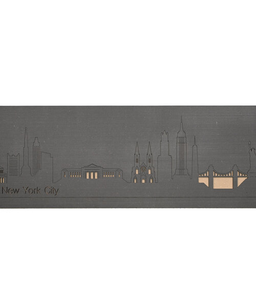 Casa Sentir Wanddecoratie - Skyline New York City - Zwart