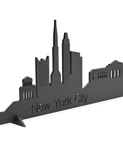 Casa Sentir Wanddecoratie - Skyline New York City - Zwart