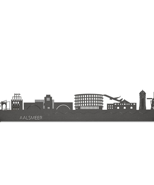 Casa Sentir Wanddecoratie - Skyline Aalsmeer - Zwart