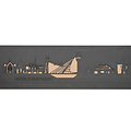 Casa Sentir Wandecoratie - Skyline Haarlemmermeer - Zwart