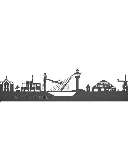 Casa Sentir Wandecoratie - Skyline Haarlemmermeer - Zwart
