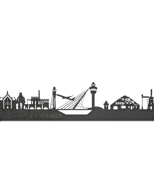 Casa Sentir Wandecoratie - Skyline Haarlemmermeer - Dik Trom - Zwart