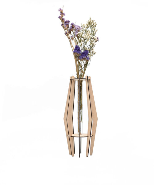 Casa Sentir Bloemvaas - Boomer met droogbloemen - Naturel