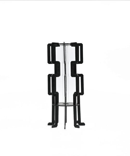 Casa Sentir Bloemvaas - Gulf met droogbloemen - Zwart