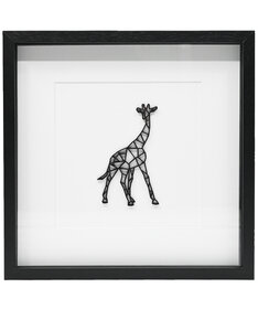 Kinderkamer - Decoratielijst Giraffe - Zwart