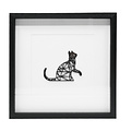 Casa Sentir Kinderkamer - Decoratielijst Kat - Zwart
