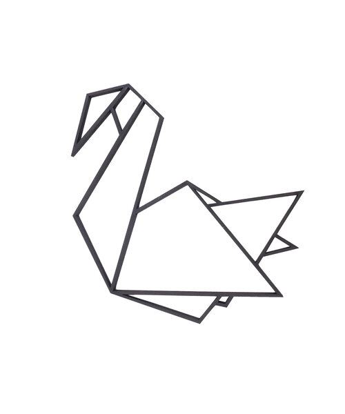 Casa Sentir Wanddecoratie - Origami - Zwaan