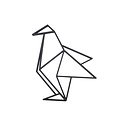 Casa Sentir Wanddecoratie - Origami - Pinguïn