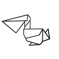 Casa Sentir Wanddecoratie - Origami - Pelikaan