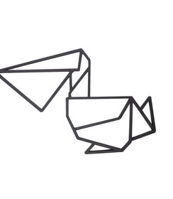 Wanddecoratie - Origami - Pelikaan