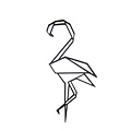 Casa Sentir Wanddecoratie - Origami - Flamingo