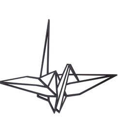 Wanddecoratie - Origami - Kraanvogel