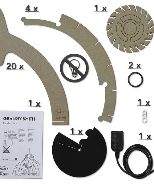 Van Tjalle en Jasper Granny Smith XL Hanglamp
