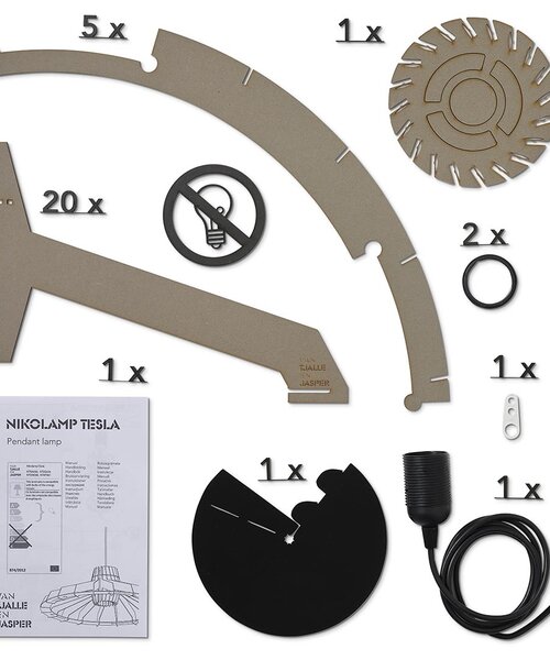 Van Tjalle en Jasper Nikolamp Tesla XL Hanglamp