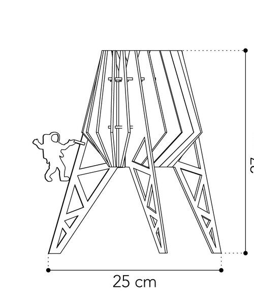 Van Tjalle en Jasper Spacey-spot tafellamp