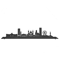 Casa Sentir Wandecoratie - Skyline Den Haag - Zwart